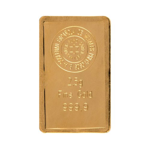 SEMPSA 2,5 Gram Gold Bar sold through Silver Stonks