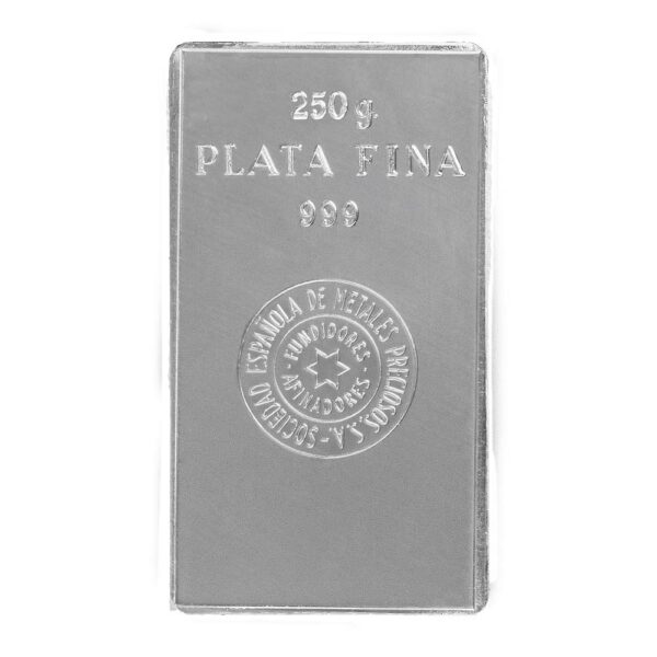 SEMPSA 250 gram silver bar sold through Silver Stonks