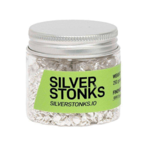 250 gram silver in a jar