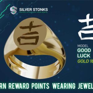 Oval Good Luck Signet Ring Gold 18k