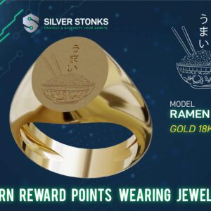 Oval Ramen Signet Ring Gold 18k