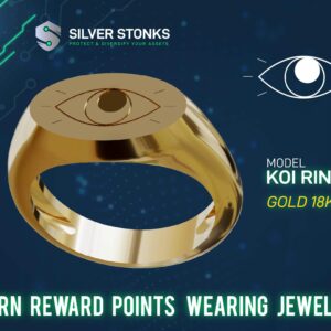 Gold Enlightened Eye Elipse Signet Ring - 18k Gold