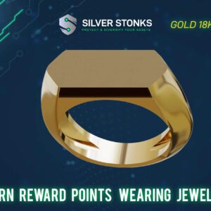 Gold Blank Rectangle Signet Ring - 18k Gold