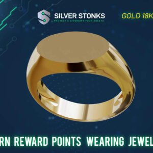 Gold Blank Elipse Signet Ring - 18k Gold