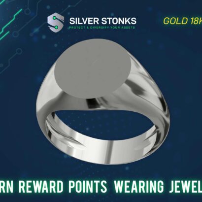 Silver Stonks Blank Circle Signet Ring