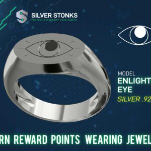 Enlightened Eye Elipse Signet Ring - Sterling Silver