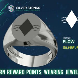 Oval Flow Signet Ring Sterling Sillver (925)
